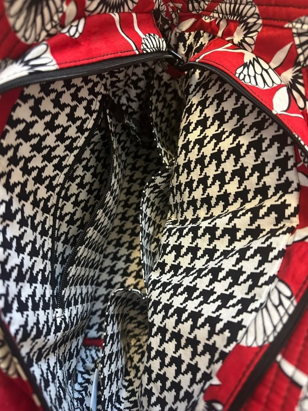 Vera Bradley Quilted Cotton Tote Retired Pattern Deco Daisy Excellent Condition